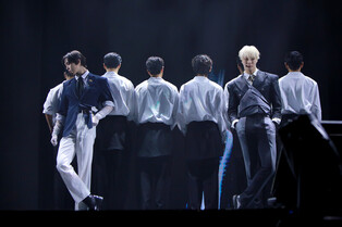 Photos of MOONBIN and SANHA performing 'Madness' and 'Chup Chup' at media showcase