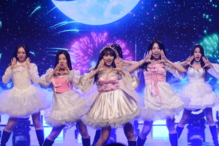Photos from media showcase of rookie K-pop girl group Ily:1's first mini album 'A Dream of Ily:1'