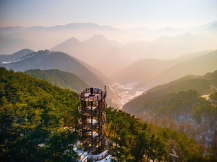 "구봉팔문 절경 한눈에" 소백산휴양림 전망대 설치