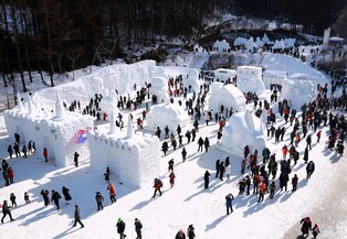 '진짜 겨울' 태백산 눈축제 관광객 35만명 돌파 기대