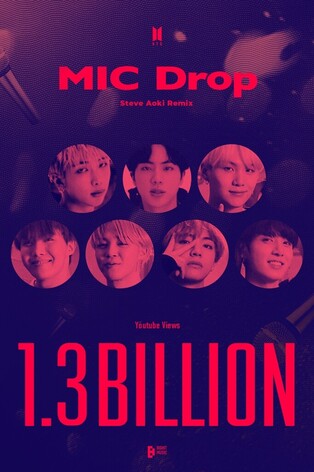 ‘MIC Drop (Steve Aoki Remix)’ by BTS breaks 1.3 bln views on YouTube