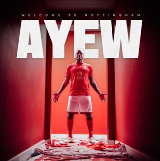 가나 공격수 아유, EPL 노팅엄 입단…시즌 종료 시까지 계약