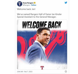 WBC 이스라엘 감독 킨슬러, MLB 텍사스 프런트 입성