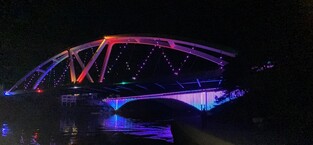 창원시, '저도 콰이강의 다리'에 매일 밤 빛 입힌다