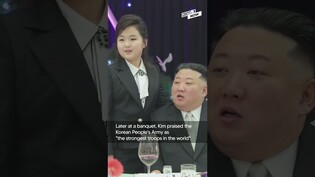 Kim Jong-un visits barracks with daughter ahead of army founding anniversary