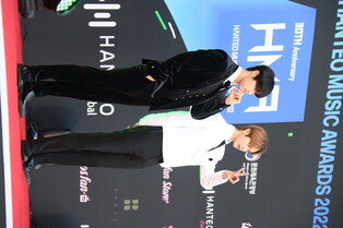 Artists at red carpet event of 30th Hanteo Music Awards 2022