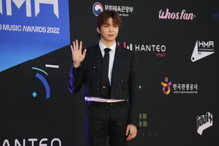 Artists at red carpet event of 30th Hanteo Music Awards 2022