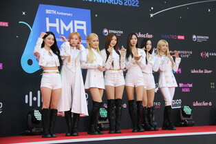 Artists at red carpet event of 30th Hanteo Music Awards 2022