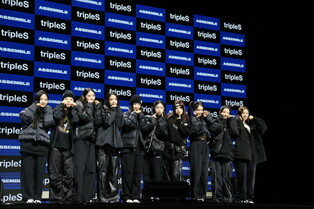 Photos of TripleS from press showcase of first mini album 'ASSEMBLE'