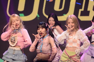 Performance photo of TRI.BE during media showcase of second mini album 'W.A.Y'