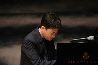 Photos from media showcase of composer Jung Jae-il