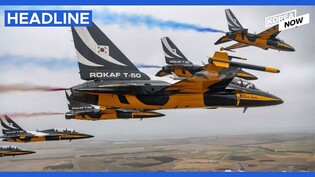 S.Korea's Black Eagles aerobatic team performs at Australian air show