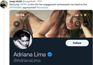 여자월드컵 축구 홍보대사에 슈퍼모델…'무슨 기준이냐' 비판