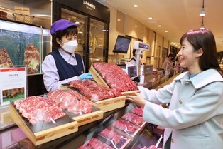 "한우도 친환경"…롯데百, 저탄소 한우 상시 판매
