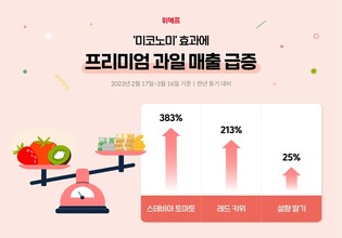 "프리미엄 과일 매출 급증…가심비 중시 '미코노미' 효과"