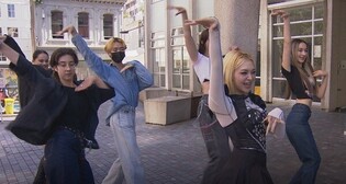 K-pop artist AleXa greets her fans in street of Auckland New Zealand