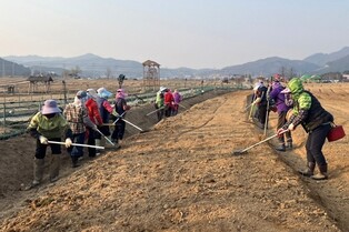 철원 고석정 꽃밭, 봄맞이 개장 앞두고 준비 한창