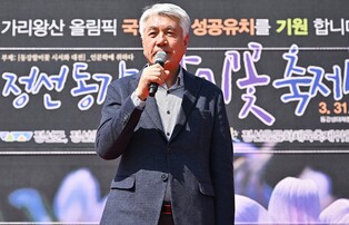 정선 동강할미꽃 축제 개막…"상춘객 설레게 하는 꽃"