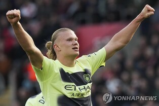 '괴물' 홀란 시즌 30호골 폭발…4골만 더 넣으면 최다골 타이