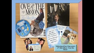 Unboxing of Lee Chae-yeon's second mini album 'Over The Moon'
