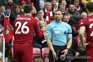EPL '팔꿈치 가격 의혹' 부심, FA 징계 없다…"선수에 사과"