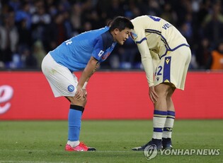 '김민재 풀타임' 나폴리, 강등권 베로나와 득점 없이 비겨