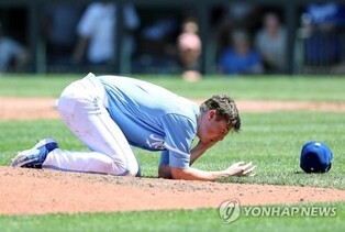 '총알 타구'에 얼굴 맞은 MLB 투수 야브로, 머리뼈 골절로 IL행