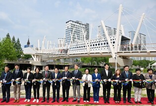광주 발산마을 '뽕뽕다리' 현대식 교량으로 개통