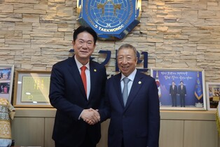 응 IOC 부위원장, 국기원 찾아 태권도 발전 방안 논의