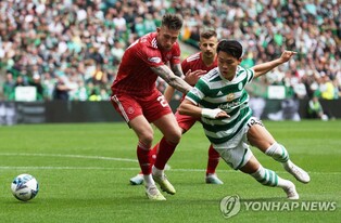 '오현규 멀티골' 셀틱, 최종전에서 애버딘 5-0 대파