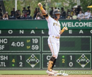 배지환, 2루타 날리고 결승 득점…대타 김하성은 1볼넷 1득점(종합)