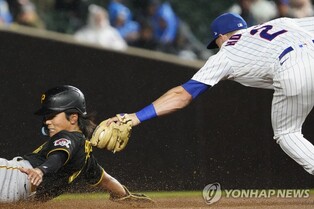 MLB 피츠버그 배지환, 적시타로 시즌 18호 타점…도루는 실패