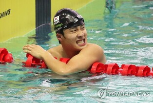 Freestyle swimmer Hwang Sun-woo clocks fastest 100m time in 2 yrs in worlds tuneup