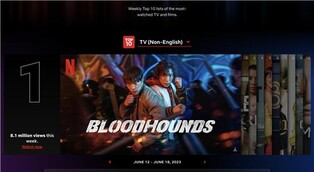 'Bloodhounds' tops Netflix's weekly ranking for non-English TV shows