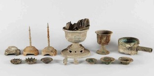 철 솥에 담긴 청동 향로·금강저…경주서 고려 불교 공예품 나와