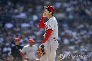 손톱 깨진 오타니, 올스타전 투타병행 포기…"투구는 힘들 듯"