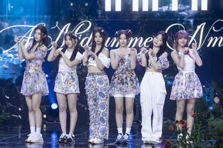 Individual and group photos of Nmixx during media showcase of 'A Midsummer Nmixx's Dream'