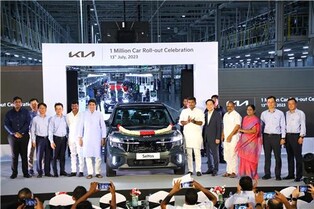 Kia produces accumulated 1 mln vehicles in India plant