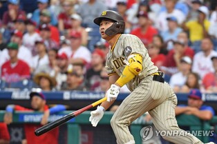 김하성, 선두타자 홈런…MLB 한 시즌 개인 최다 '13홈런'