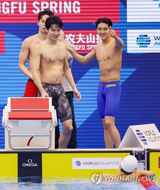 S. Korean relay team breaks nat'l record again to finish 6th at swimming worlds