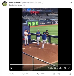 류현진, 복귀 앞두고 마지막 불펜투구…"승리 발판 만들겠다"