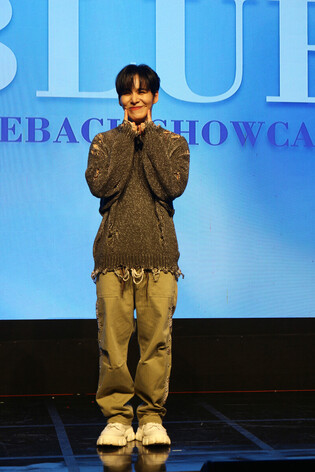 Individual photos from XEED's 'BLUE' comeback media showcase