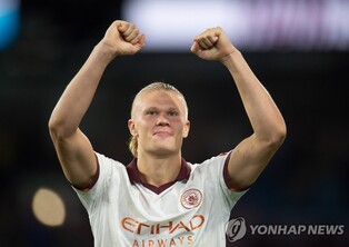 맨체스터시티 홀란, 잉글랜드 프리미어리그 개막전서 2골 폭발