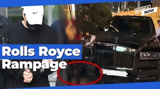 Driver crashes Rolls Royce SUV into sidewalk after taking drugs