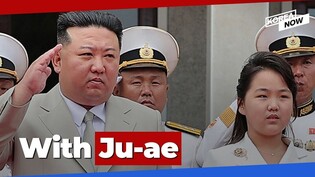 NK Kim visits Navy Command with daughter