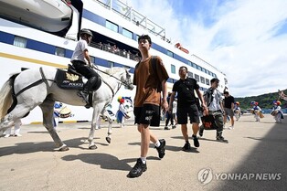 [르포] "니하오!" 2359일 끊긴 중국 크루즈 관광 재개 신호탄 쐈다(종합)