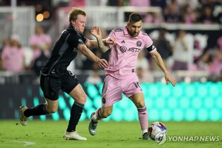 메시 10G 연속 공격포인트 불발…마이애미, 내슈빌과 0-0 무승부