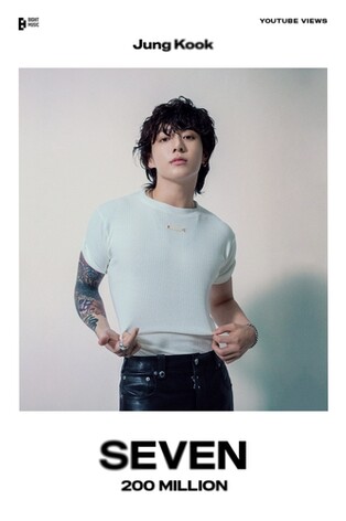 BTS member Jungkook's 'Seven' music video tops 200 mln views