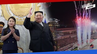 [Full Ver.] Kim Jong-un & Ju-ae attend the parade marking 75th anniv. of the regime's founding day