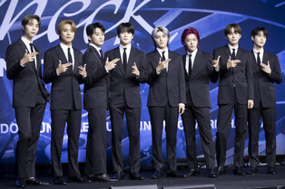 Photos from press conference of NCT 127's 5th full length album "Fact Check"